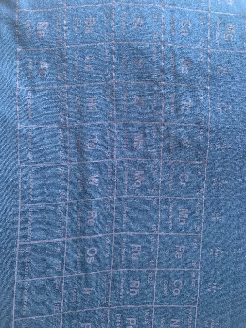 Smoking Lily Periodic Table Scarf - Picture 4 of 5